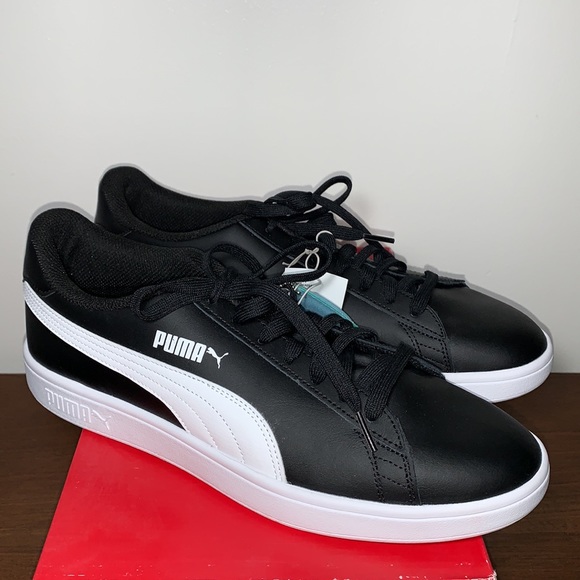 PUMA Men’s Smash V2 SoftFoam+ Leather Sneakers - Picture 3 of 10